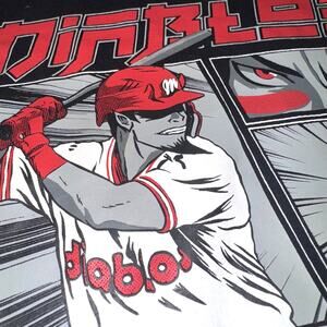 Diablos Rojos Shirt Mens Large Black Amor Baseball Manga Graphic Tee Mexico